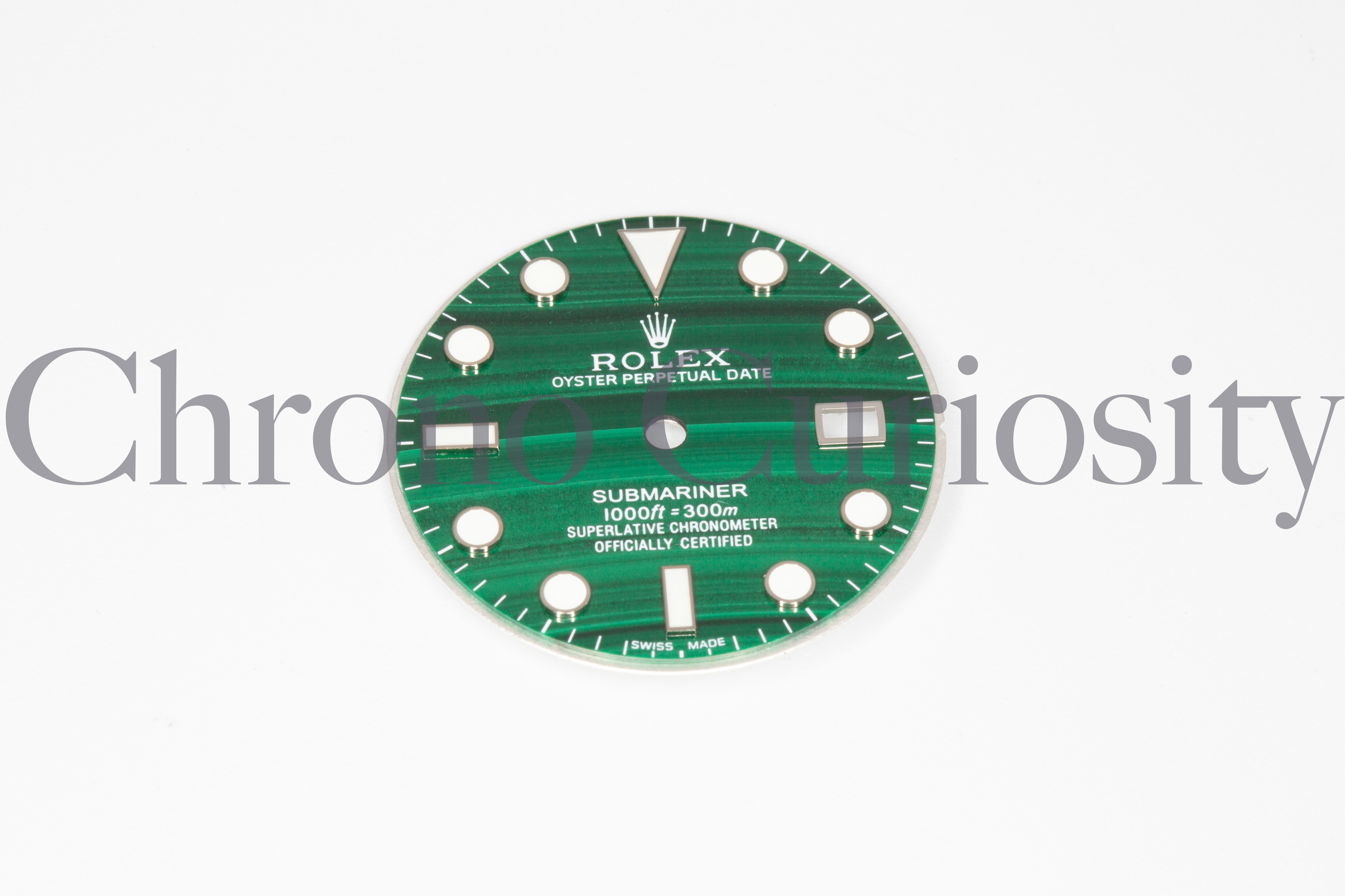 Professionally refurbished Rolex dial - restored to original specifications